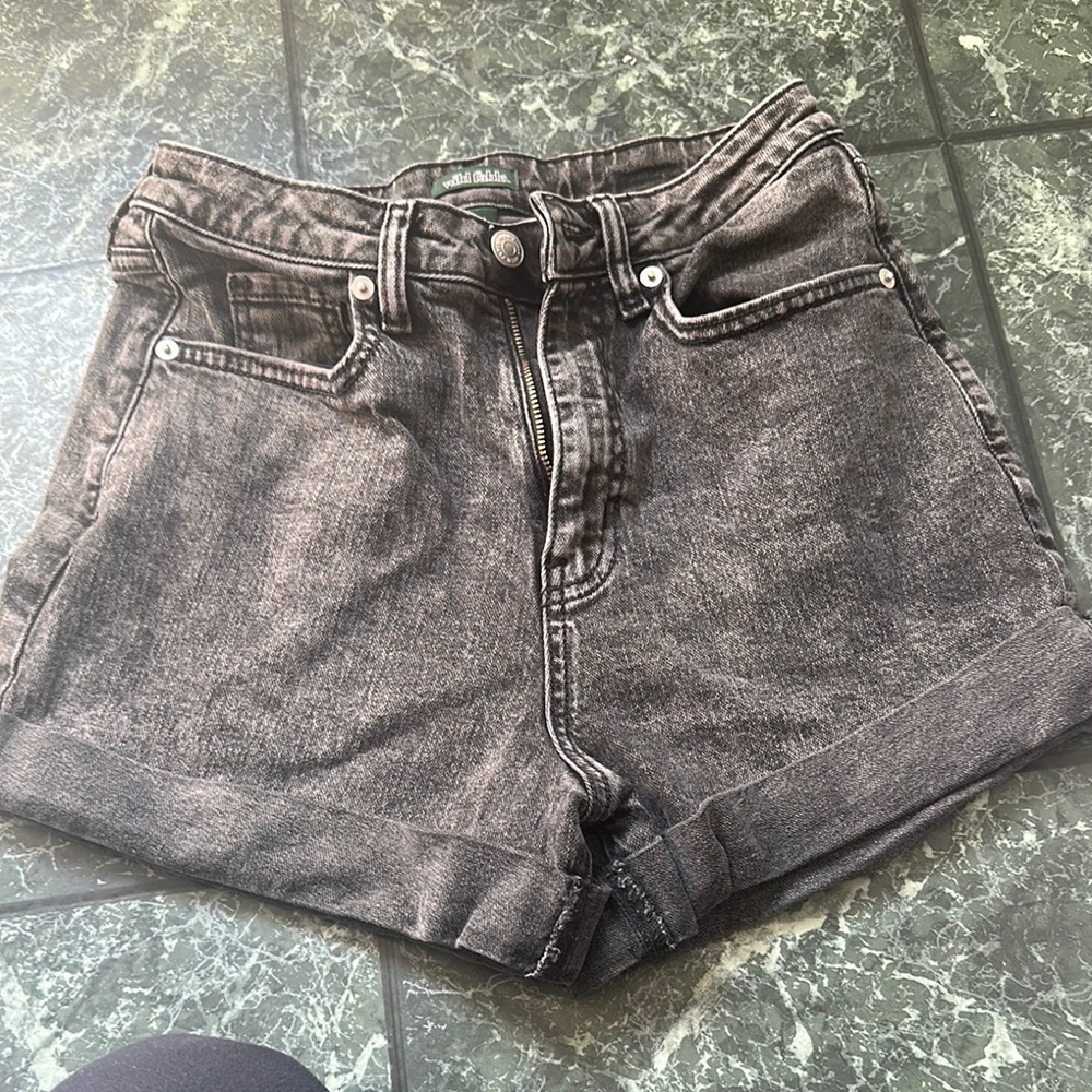 Wild Fable Black Jean Shorts Distressed High-Waisted